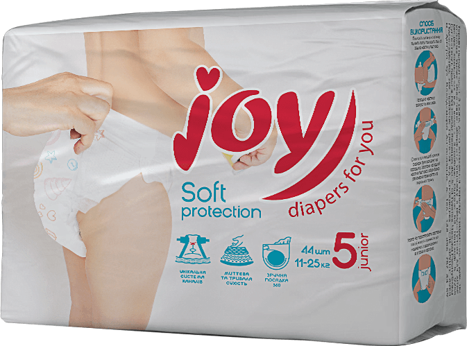 Підгузки Joy Soft Protection розмір 5 (11-25 кг), 44 шт 