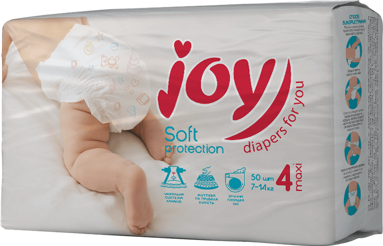 Підгузки Joy Soft Protection розмір 4 (7-14 кг), 50 шт  